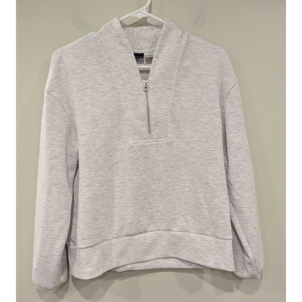 Bailey 44 Heathered Grey Half Zip Pullover Size XS